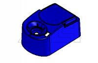 Gehäuse RILLFIT six blau mit Schrauben