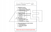 Aufkleber Merkregeln Gabelstapler II (VPE=5 Stk.)