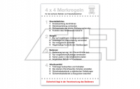 Aufkleber Merkregeln Hubarbeitsbühne II (VPE=5 Stk.)