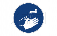 Sticker "Wash hands"