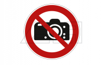 Aufkleber „Fotografieren verboten“