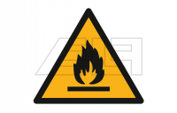 Warnung vor feuergefährlichen Stoffen