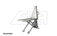 Scissor lift truck - stainless steel/semi-electric