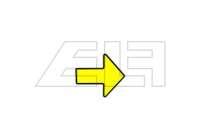 Decals arrow yellow
