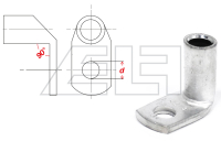 Flat connector 90° M12