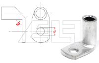 Flat connector 90° M12