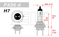 H7 Light bulb 24V 70W