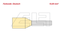 Kabelendhülsen-elfenbein