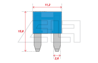 Stecksicherung Mini 15A  (VPE=50Stk.)