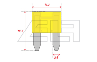 Stecksicherung Mini 20A (VPE=50Stk.)