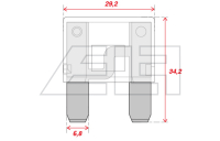 Plug-in fuse (VPE=10 pieces)