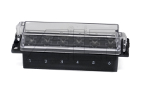 Black fuse box for flat fuses