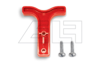 handle for SR 50 red with screws (hook form)