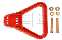 handle SR/SRX 175 & SRE 160  red; angled; 2 screws M6 x 40