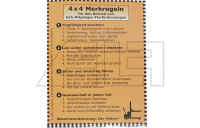 4 x 4 Merkregeln ( Betriebe )
