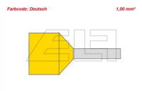 Ferrule Twin-yellow