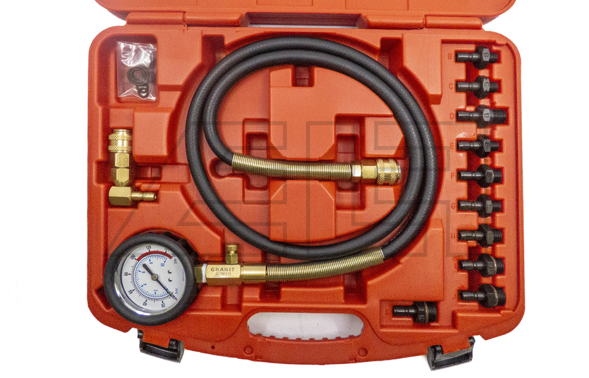 Profi Öldruckmessgerät mit 10 Adaptern-457525