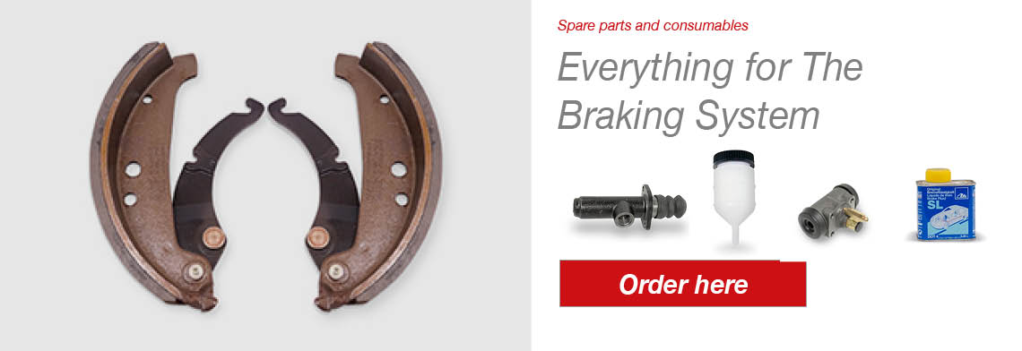 Spare parts and consumables für forklift brakes