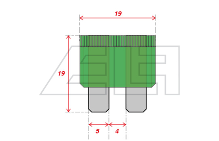 Plug-In Fuse 30A - 109982