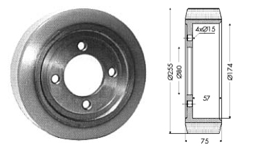 Drive wheel - 11858