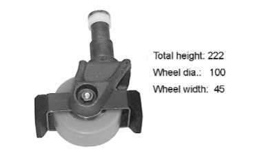 Support wheel complete - 11917