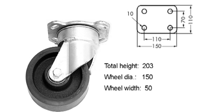 Support wheel complete - 11926