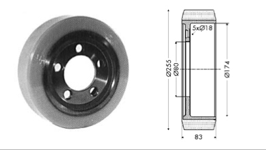 Drive wheel - 11934