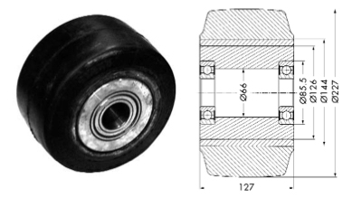 Stützrad - 11936