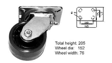 Support wheel complete - 11943
