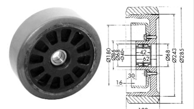 Support wheel - 12003