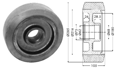 Support wheel - 12005