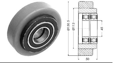 Support wheel - 12006