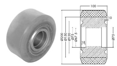 Support wheel - 12017