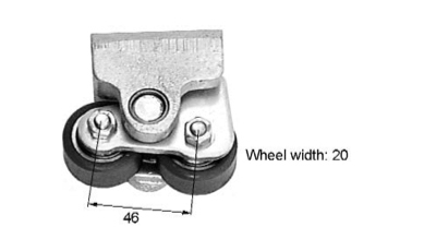 Support wheel complete - 12049