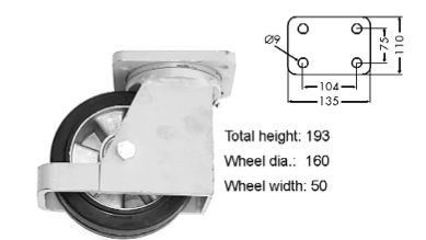 Stützrad Komplett - 12055