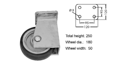 Stützrad Komplett - 12057