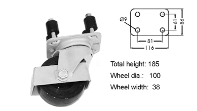 Stützrad Komplett - 12058
