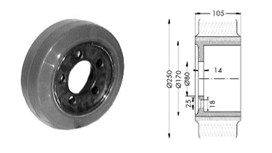 Drive wheel - 12117