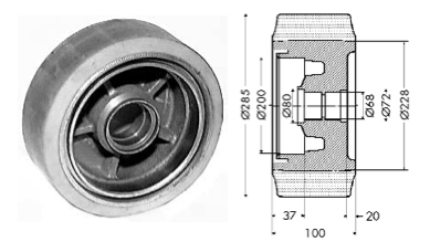 Press-on tyre - 12148