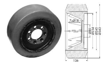 Drive wheel - 12154