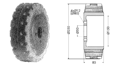 Drive wheel - 12173