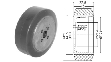 Drive wheel - 12194