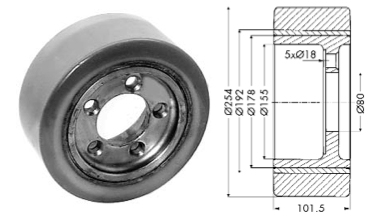 Drive wheel - 12283