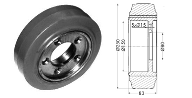 Drive wheel - 12287