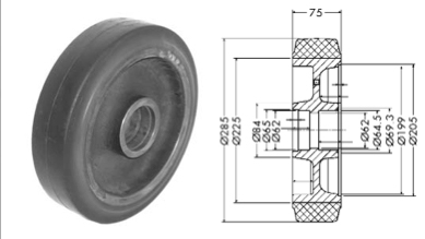 Support wheel - 12297