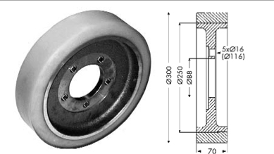 Drive wheel - 12342