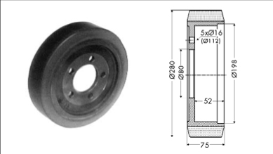 Drive wheel - 12397