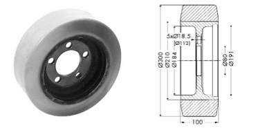 Drive wheel - 12398
