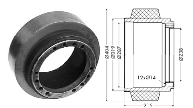 Support wheel - 12411
