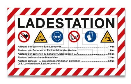 Schild "Ladestation" 700x400 - 19245621